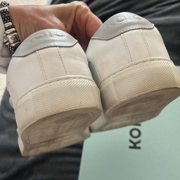 Koio “Capri” stone color, three velcro strap sneakers. - Picture 7 of 14